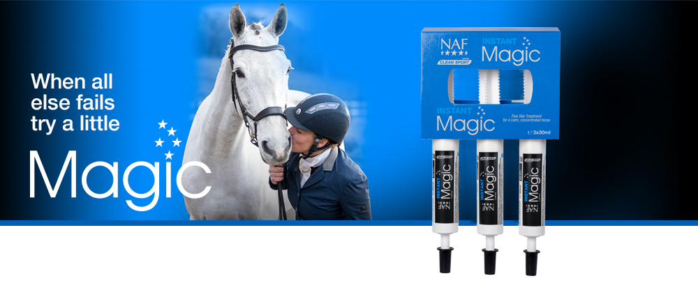 Five star on the spot treatment for a calm, focussed horse in an instant