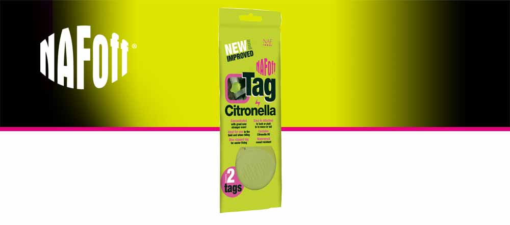 NAF Off Citronella Tag &auml;r ett silikonh&auml;nge inneh&aring;llande citronella olja.