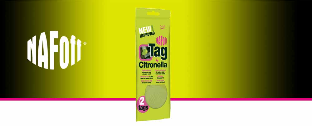 NAF Off Citronella Tag &auml;r ett silikonh&auml;nge inneh&aring;llande citronella olja.